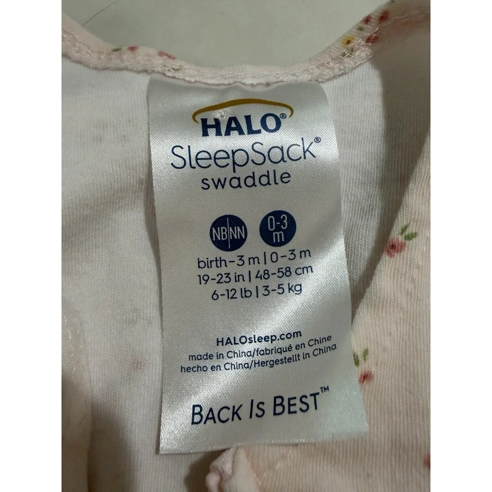 Halo Swaddle Sleep sacks Sz Newborn Cottagecore Elephants Animals Zoo